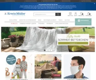 Erwinmueller.com(Erwin Müller Onlineshop) Screenshot