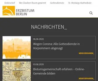 Erzbistumberlin.de(Erzbistum Berlin) Screenshot