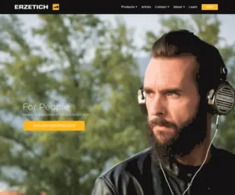Erzetich-Audio.com(Boutique Handcrafted Audiophile Personal Audio) Screenshot