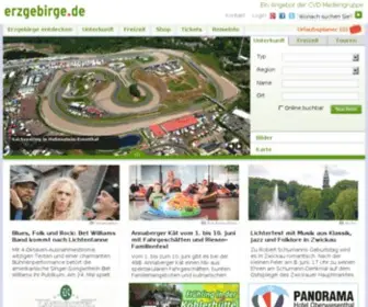 Erzgebirge.de(Erlebnis Erzgebirge) Screenshot