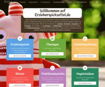 ErzieherspickZettel.de(Willkommen auf) Screenshot