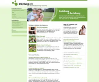 Erziehung.net(Infoportal über die Erziehung) Screenshot