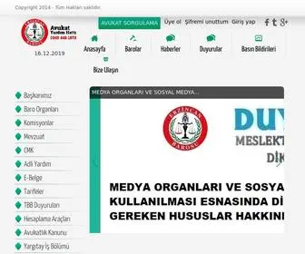 Erzincanbarosu.org.tr(Erzincan Barosu) Screenshot