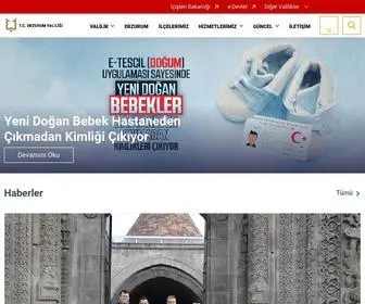 Erzurum.gov.tr(VALİLİĞİ) Screenshot