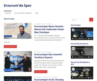 Erzurumdaspor.com(Erzurum'da Spor) Screenshot