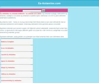 ES-Anlamlisi.com(Anlaml) Screenshot