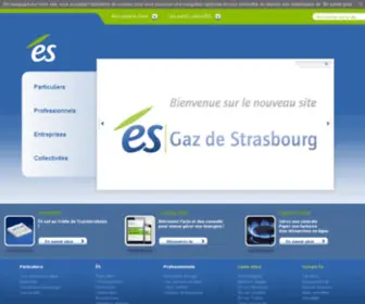 ES-Gazdestrasbourg.fr(Souscrire contrat gaz naturel) Screenshot