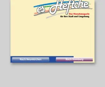 ES-Heftche.de(Stadtmagazin "es Heftche") Screenshot