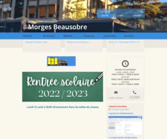 ES-Morges-Beausobre.ch(ES Morges Beausobre) Screenshot