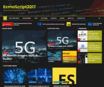 ES2017.io(EcmaScriptModern Internet Magazine About IT Industry) Screenshot