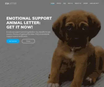Esa-Letter.com(Emotional support animal registration) Screenshot