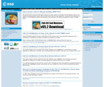 Esa-Soilmoisture-CCI.org(ESA CCI Soil Moisture website) Screenshot