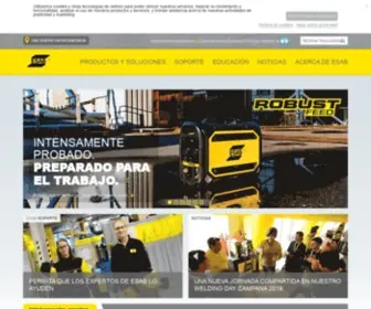 Esab.com.ar(ESAB Argentina) Screenshot