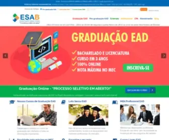 Esab.edu.br(Faculdade on) Screenshot