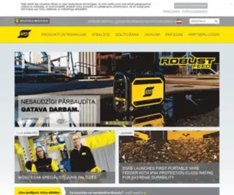 Esab.lv(ESAB Latvia) Screenshot