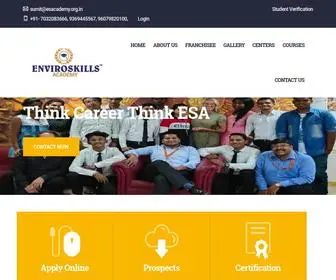 Esacademy.org.in(Enviroskills Academy International Hotel Management Institute in Goa) Screenshot