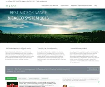 Esacco.co.ke(Custom SACCO Management System & Microfinance Software) Screenshot