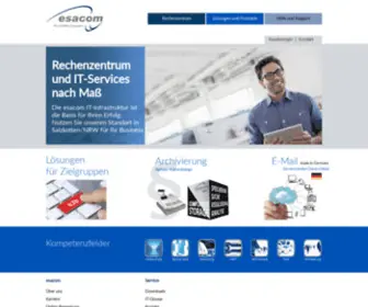 Esacom.de(Rechenzentrum und IT) Screenshot