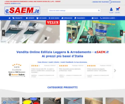 Esaem.it(Vendita Online Edilizia Leggera & Arredamento) Screenshot