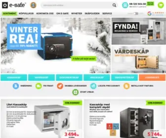 Esafe.se(Värdeförvaring billigt och fraktfritt online) Screenshot