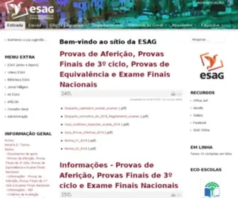 Esagarrett.com.pt(Bem-vindo ao sítio da ESAG) Screenshot