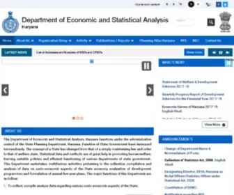 Esaharyana.gov.in(Department of Economic and Statistical Analysis) Screenshot