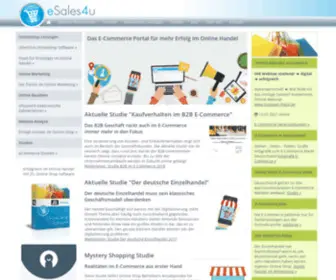 Esales4U.de(E-Commerce Portal für den Online Handel) Screenshot