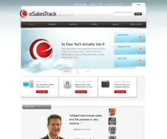 Esalestrack.com(CRM On Demand) Screenshot