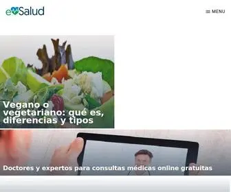 Esalud.com(Web de salud y bienestar) Screenshot