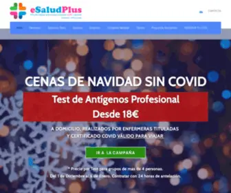 Esaludplus.com(ESalud Plus Servicio de Test COVID19 a domicilio) Screenshot