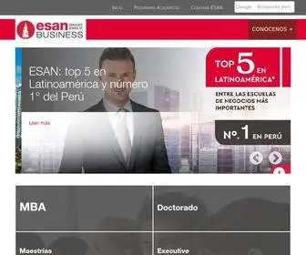 Esan.edu.pe(ESAN Graduate School of Business) Screenshot