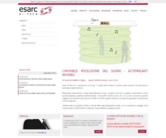 Esarc.com(L'INVISIBILE RIVOLUZIONE DEL SUONO) Screenshot