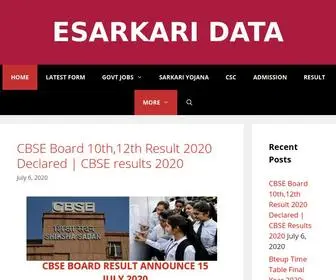 Esarkaridata.com(Esarkari Data) Screenshot