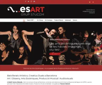 Esartbcn.com(Escuela Superior de artes esc) Screenshot