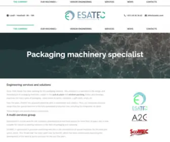 Esatec.com(Packaging Machinery Specialist) Screenshot