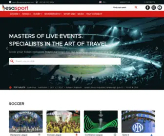 Esatoursportevents.com(Hospitality and Sports Event Tickets) Screenshot