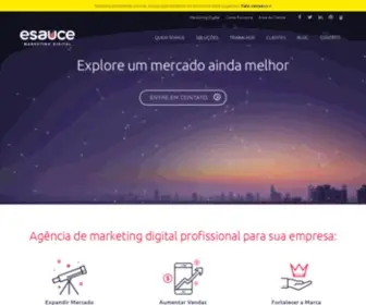 Esauce.com.br(Agência Marketing Digital em Joinville e Criação de Sites) Screenshot