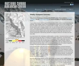 Esavalanche.org(Eastern Sierra Avalanche Center) Screenshot
