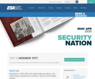 Esaweb.org(ESA) Screenshot