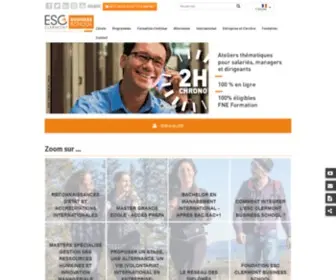 ESC-Clermont.fr(L'ESC Clermont Business School détient 3 accréditations internationales) Screenshot