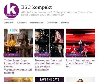 ESC-Kompakt.de(Alles zum Eurovision Song Contest 2022 in Turin) Screenshot