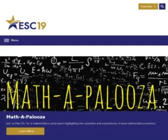 ESC19.net(Education Service Center Region 19) Screenshot