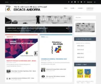 Escacsandorra.com(Escacs Andorra) Screenshot