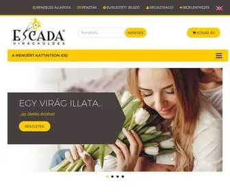 Escadaviragkuldes.hu(Virágküldés Magyarországon és Budapesten) Screenshot