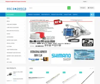 Escaepescashop.it(Negozio pesca online) Screenshot