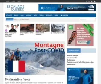 Escaladequebec.com(Le site d'escalade au Qu) Screenshot