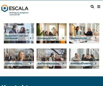 Escala.no(Utvikling og muligheter i arbeidslivet) Screenshot