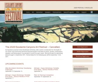 Escalantecanyonsartfestival.org(Escalante Canyons Art Festival) Screenshot