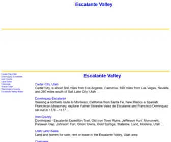 Escalantevalley.com(Escalante Valley) Screenshot