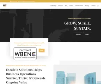 Escalatesolutions.com(Escalate Solutions) Screenshot
